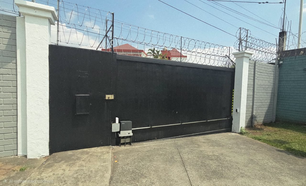 Portón corredizo automatizado en Guatemala TecniServicios Gusvi